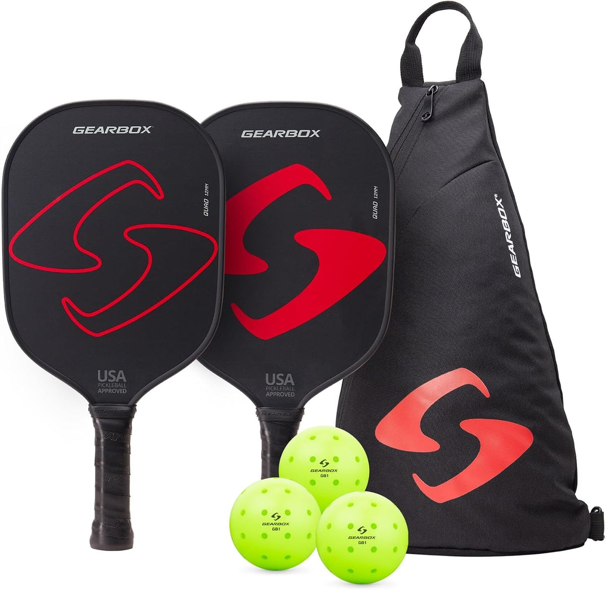 Ultimate Pickleball Starter Set - Includes 2 Paddles, 3 Pickleballs, and 1 Sling Bag