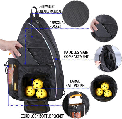 Premium Pickleball Backpack and Paddle Case for Men and Women - Versatile Travel Sling Bag for Pickleball Equipment