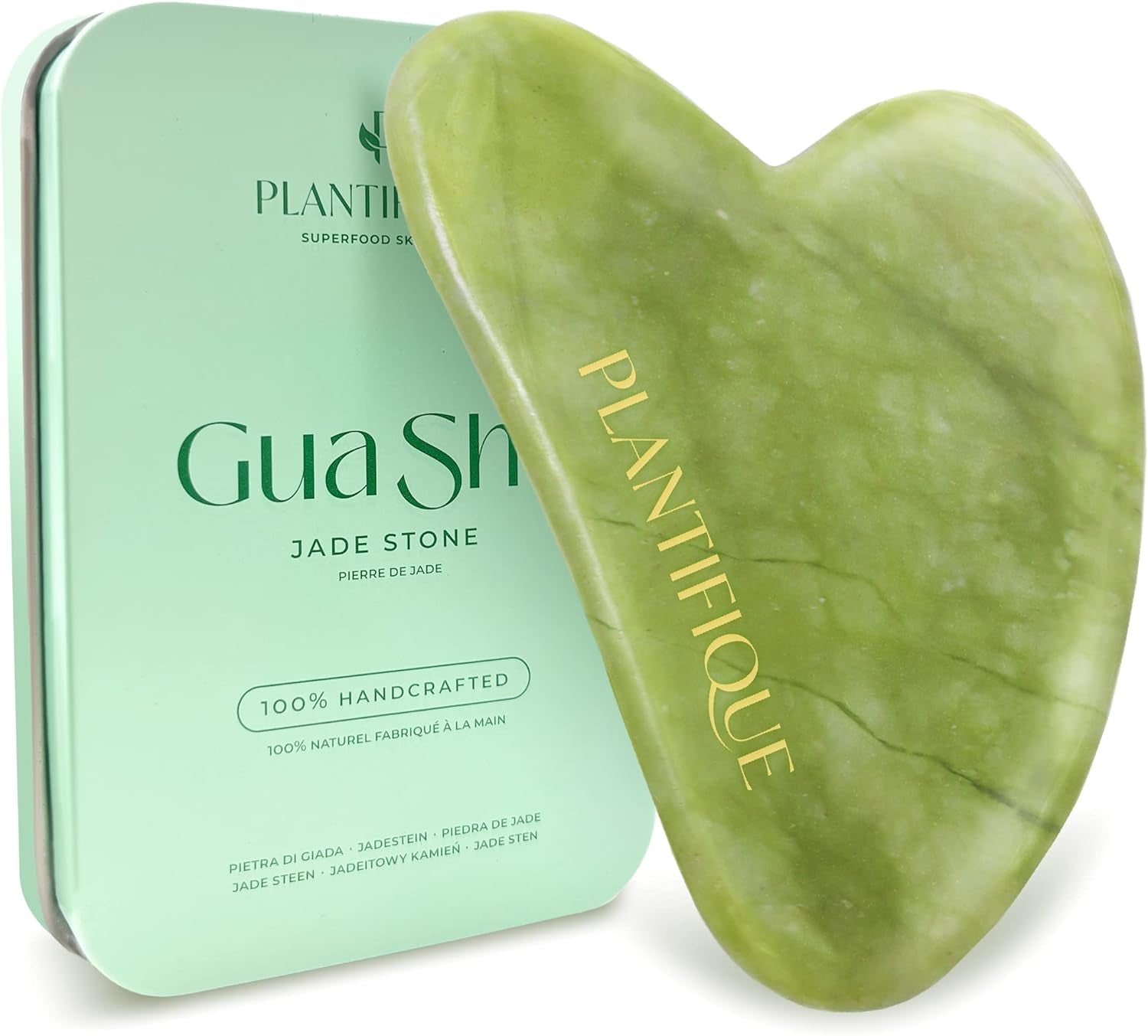 Stainless Steel Gua Sha and Ice Roller for Face & Body - Cooling Facial Tool Set to Reduce Puffiness, Improve Lymphatic Drainage & Soothe Skin