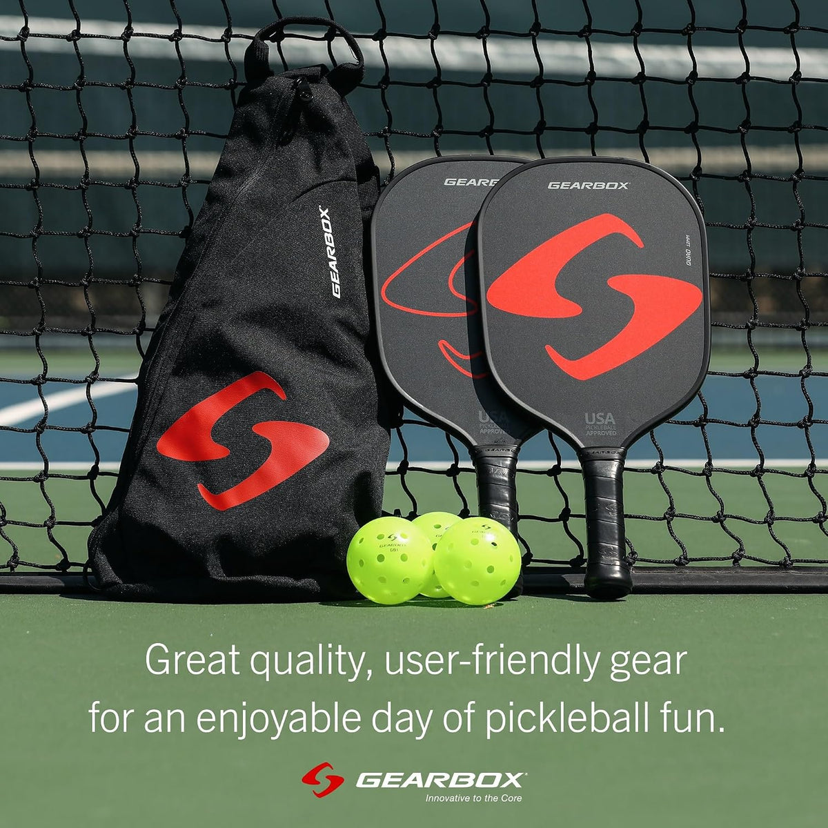 Ultimate Pickleball Starter Set - Includes 2 Paddles, 3 Pickleballs, and 1 Sling Bag