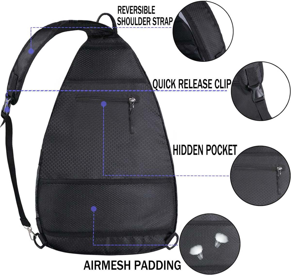 Premium Pickleball Backpack and Paddle Case for Men and Women - Versatile Travel Sling Bag for Pickleball Equipment