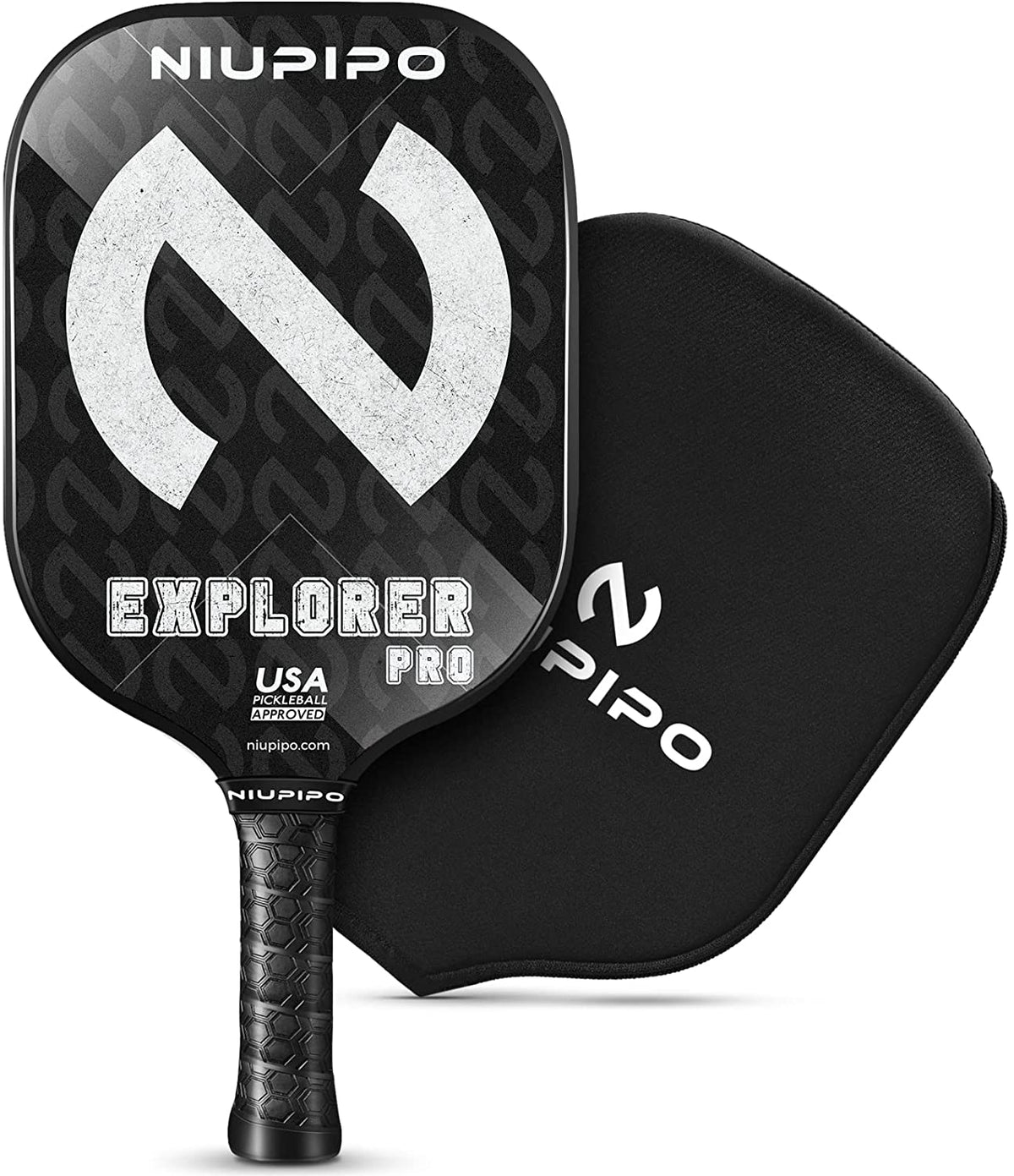 USAPA Approved Pickleball Paddle Set - Carbon Fiber & Fiberglass Hybrid with Polypropylene Honeycomb Core, Cushioned Grip, Includes Bag/Cover, Available in Sets of 1, 2, or 4 for Men and Women