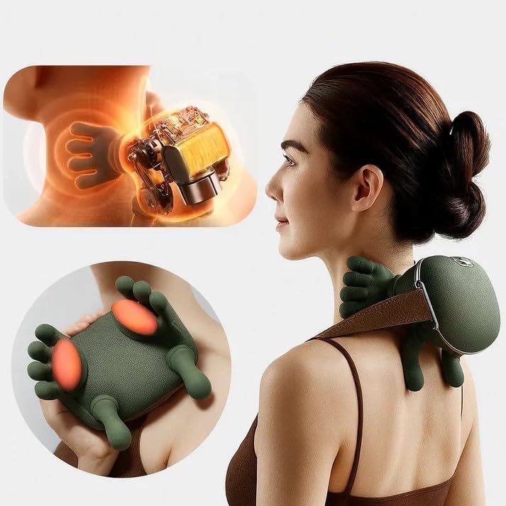 Revitalize Your Day with the Shiatsu Neck and Back Massager - Portable 4D Deep Tissue Relief with Soothing Heat!