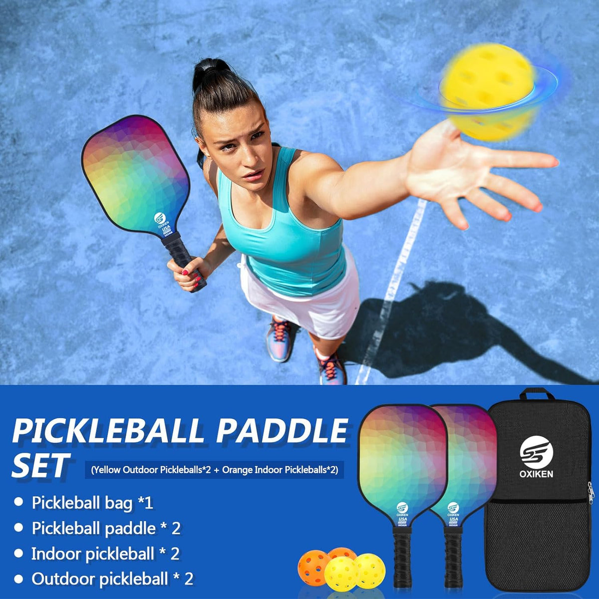 Professional Pickleball Paddle Set of 2 - USAPA Approved