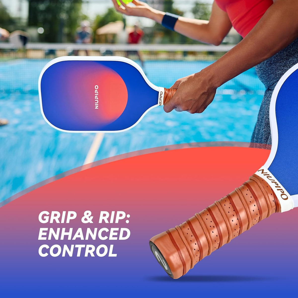 USAPA Approved Pickleball Paddle Set - Carbon Fiber & Fiberglass Hybrid with Polypropylene Honeycomb Core, Cushioned Grip, Includes Bag/Cover, Available in Sets of 1, 2, or 4 for Men and Women