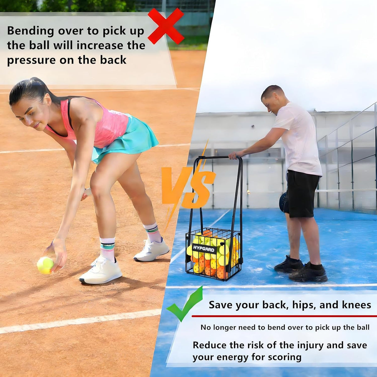 Foldable Tennis Ball and Pickleball Teaching Cart