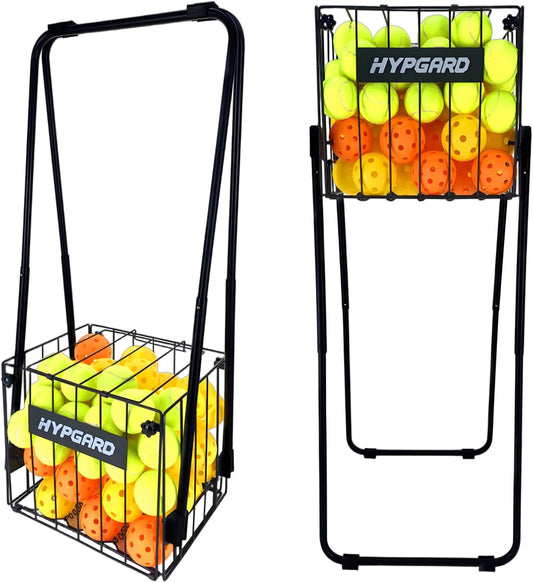 Foldable Tennis Ball and Pickleball Teaching Cart