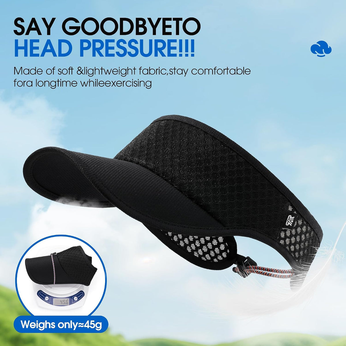 Moisture-Wicking Lightweight Sun Visor Hat for Men and Women