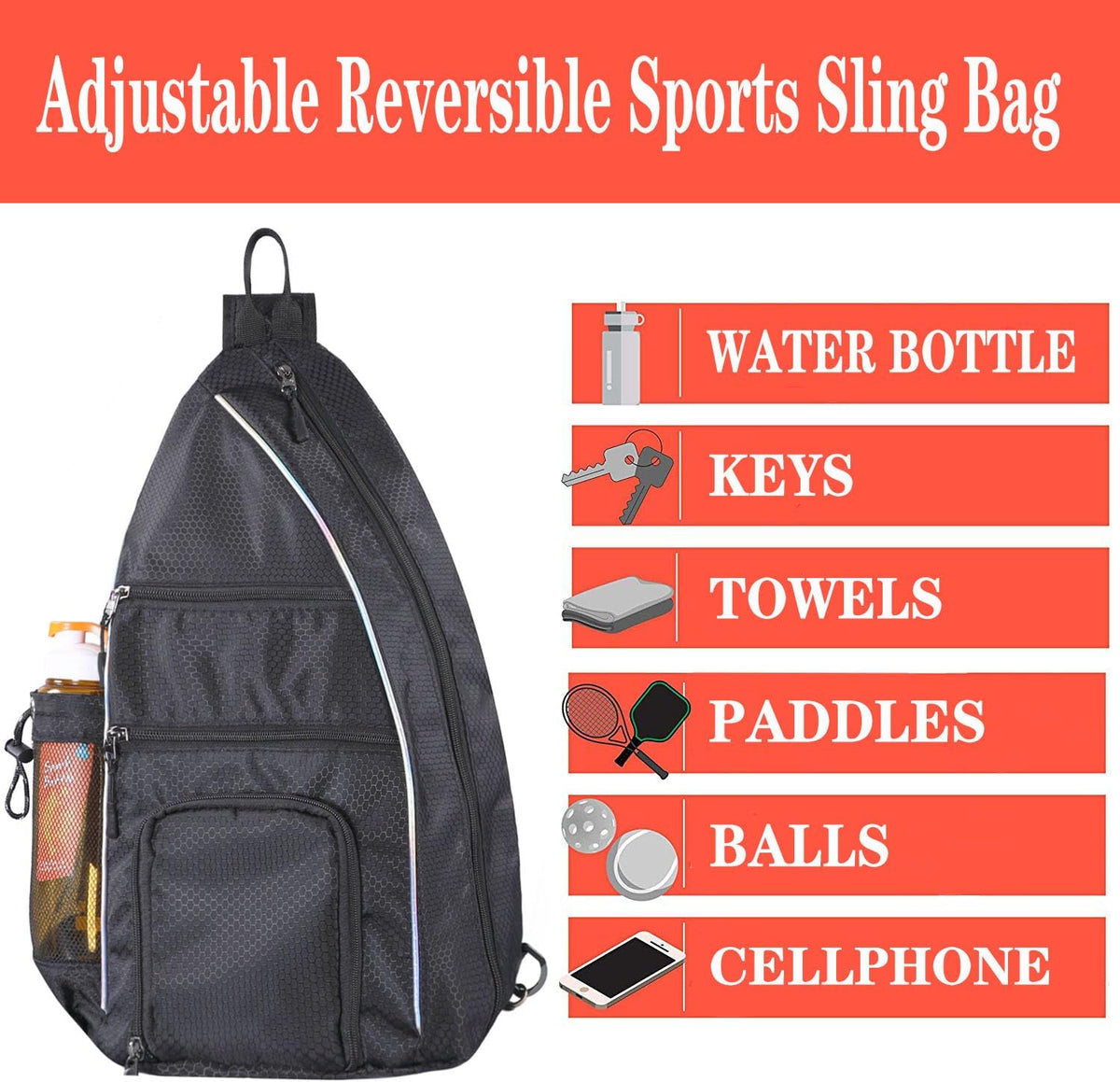 Premium Pickleball Backpack and Paddle Case for Men and Women - Versatile Travel Sling Bag for Pickleball Equipment