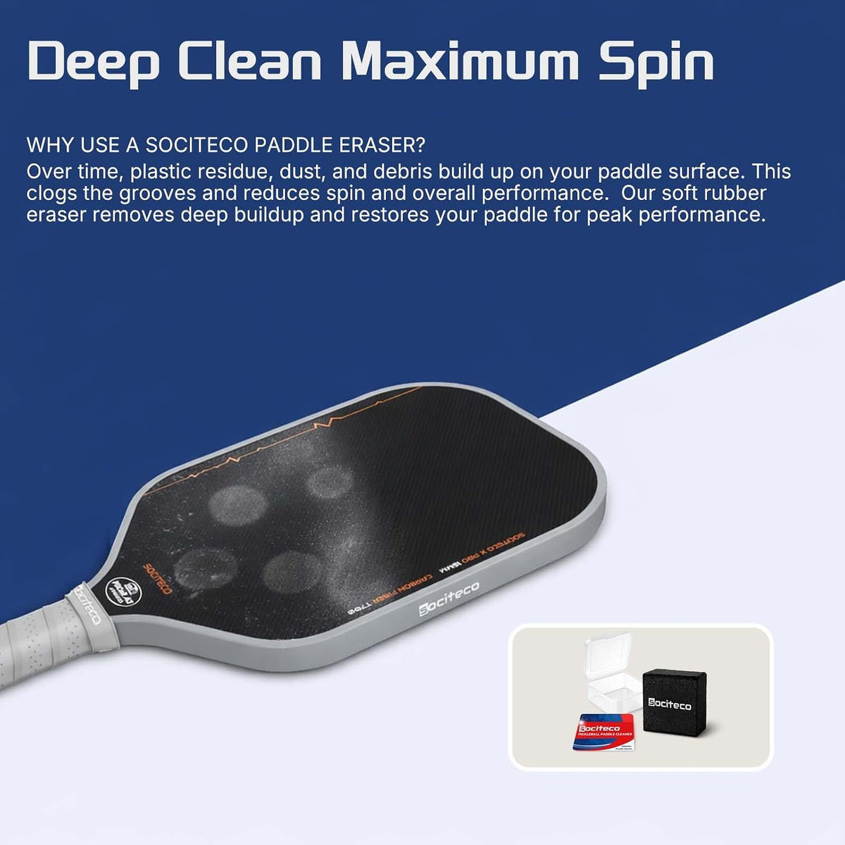 Carbon Fiber Pickleball Paddle Cleaning Eraser