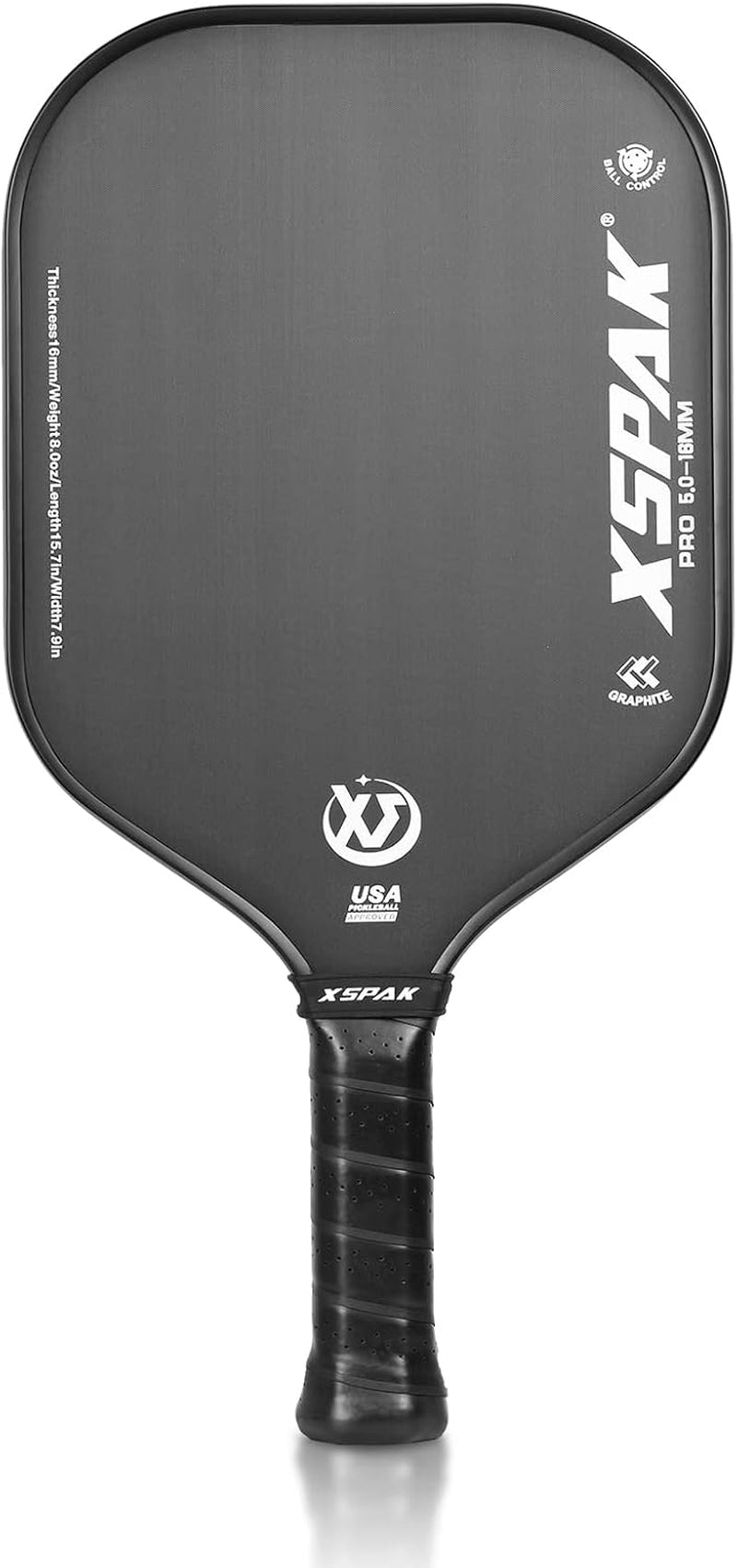 XSPAK PRO Series T700SC Tournament Carbon Fiber Pickleball Paddle, USAPA Certified with Honeycomb Core and Comfort Cushion Grip, Enhanced Power and Expanded Sweet Spot