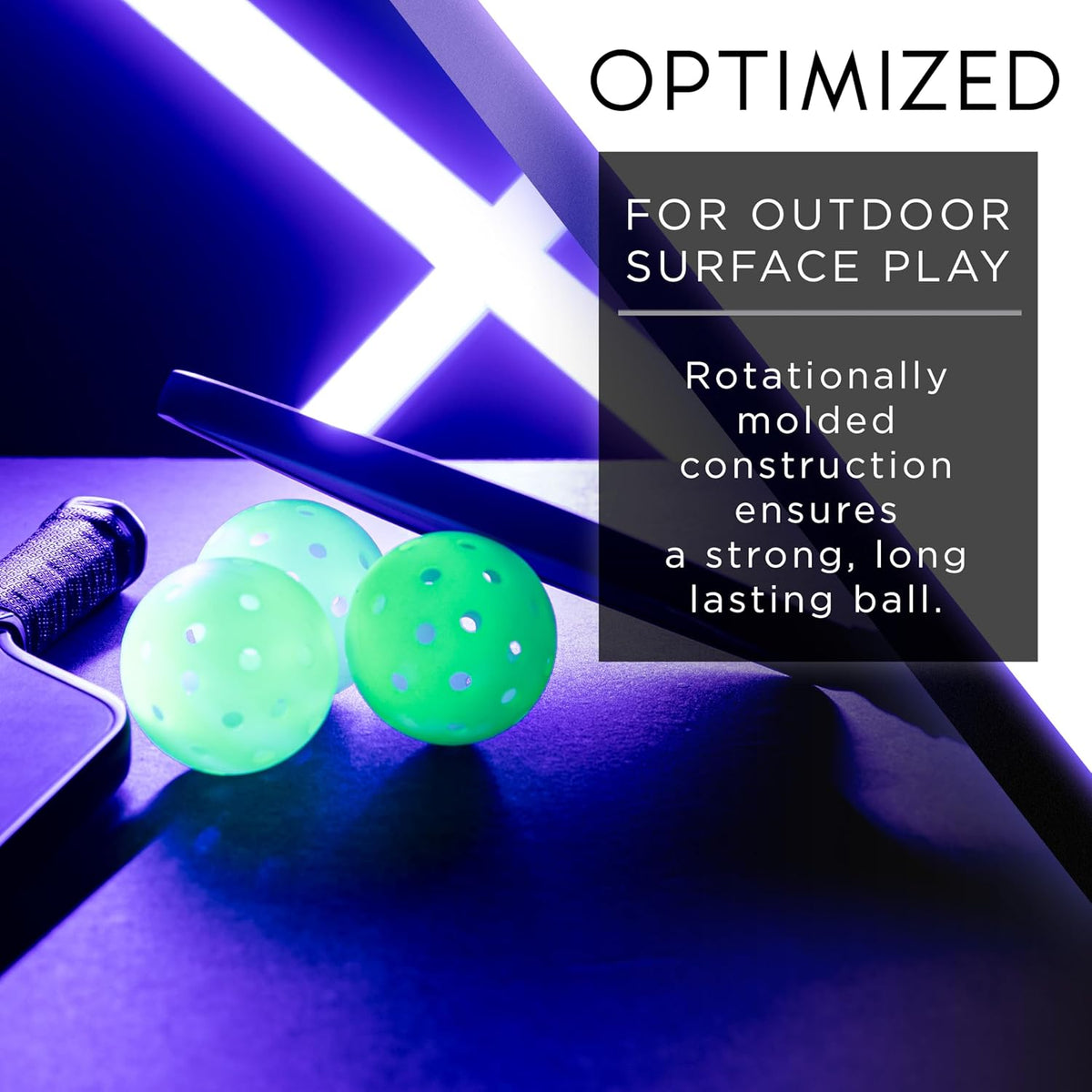 Franklin Sports X-40 Glow-in-the-Dark Pickleballs