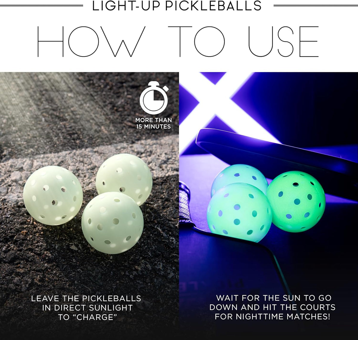 Franklin Sports X-40 Glow-in-the-Dark Pickleballs