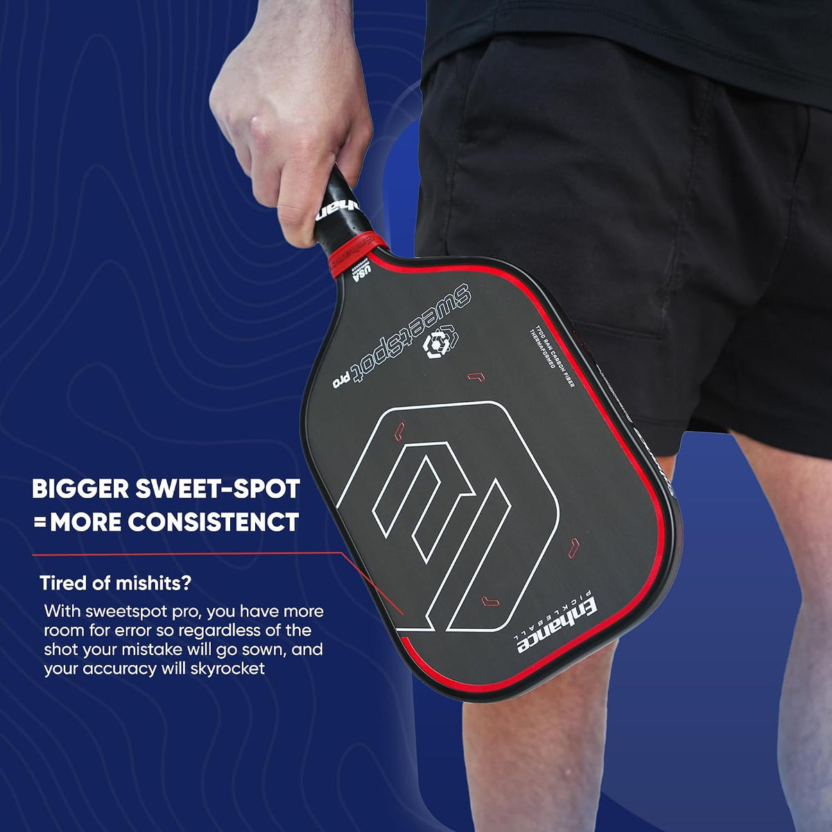 JAEKERN Sweetspot Pro Paddle textured surface close-up