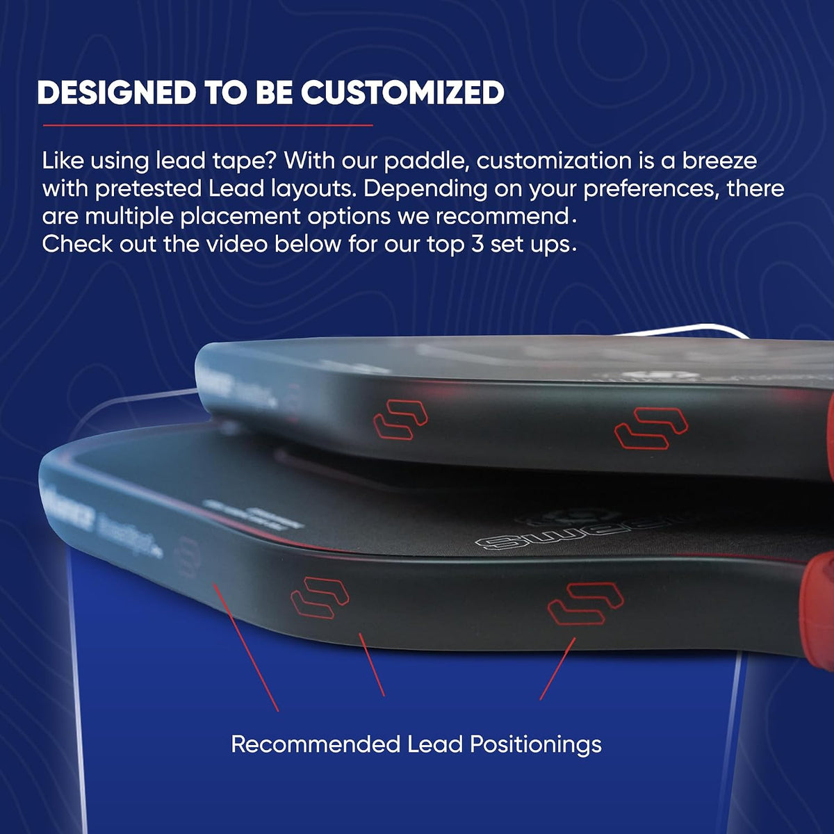 JAEKERN Sweetspot Pro Paddle size reference